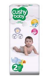 Pieluszki jednorazowe Cushy Baby rozmiar 2, 30 szt.