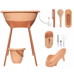 Luma Zestaw kąpielowy 8 elementów Spiced Copper wanienka