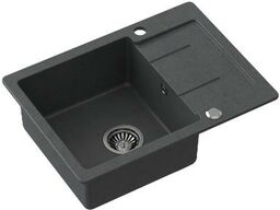 Quadron HCQG6044CZK GEORGE 116 Granitowy Czarny Zlewozmywak prostokątny