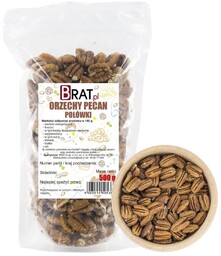 Orzechy PECAN Połówki 500g Wysoka JAKOŚĆ Produkt NATURALNY