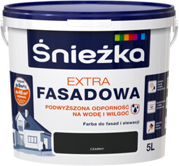 Farba fasadowa Extra czarny 5 l Śnieżka