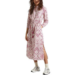 Sukienka damska Pepe Jeans Paz koszulowa biała wzorzysta