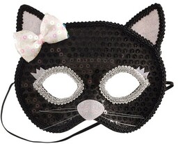 Maska kota czarno-srebrna Souza!
