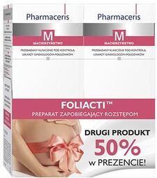 PHARMACERIS M Zestaw Foliacti Krem zapobiegający rozstępom, 2x150ml