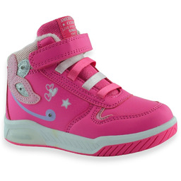 Stylowe dziewczęce świecące buty ocieplane American Club ES