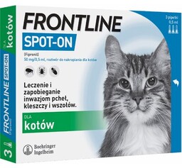 FRONTLINE Spot On Dla Kotów 3x0,5ml