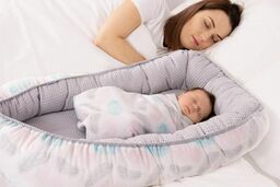 Babymatex Gniazdko niemowlęce Prestige kokon 55x80 szare pastelowe