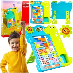 TETRIS UKŁADANKA GRA EDUKACYJNA LOGICZNA MONTESSORI DLA DZIECI