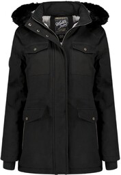 Kurtka dziewczęca zimowa Geographical Norway Celest parka czarna