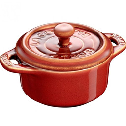 Staub Mini Cocotte Okrągły 200 Ml, Kasztanowy Gift