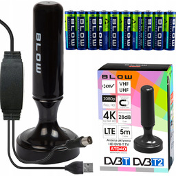 Mocna Antena Aktywna Pokojowa DVBT2 Tv Fhd 4K