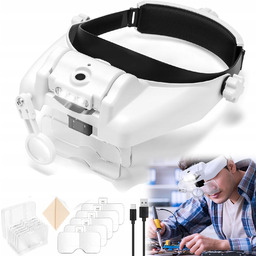 Okulary Powiększające Do PREcyZYJNYCH Prac 8x Dodatkowa Soczewka