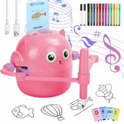 Robot Rysujący Dla Dzieci Edukacyjny Montessori 100 Kart