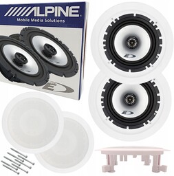 Instalacyjny Głośnik Sufitowy Alpine Maskownica Sufitowa zestaw 2szt
