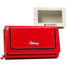 Duży portfel skórzany na karty z ochroną RFID