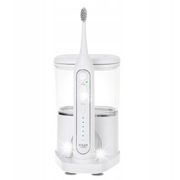Szczoteczka SONICZNA z irygatorem 2w1 DO ZĘBÓW stojak