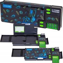 Piórnik z kalkulatorem AstraPen Football Motion Astra