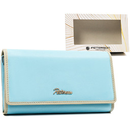 Duży portfel skórzany na karty z ochroną RFID