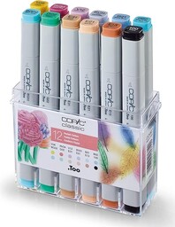 COPIC Classic Marker Set of 12 "Pastel Colours",