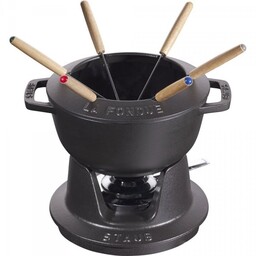 Staub Zestaw Do Fondue 18 Cm, Czarny