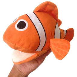 Pluszowa Maskotka Ryba Błazenek Pomarańczowy Pacynka 25 cm