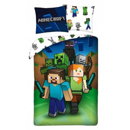 Pościel Minecraft Kilof Tnt Steve Creeper 140X200