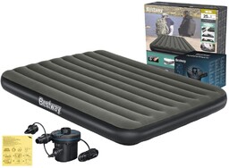 Materac Dmuchany Dwuosobowy 152x203x25 Bestway 6713N + Pompka