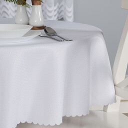 Markizeta Obrus wodoodporny 160 cm okrągły 001 biały