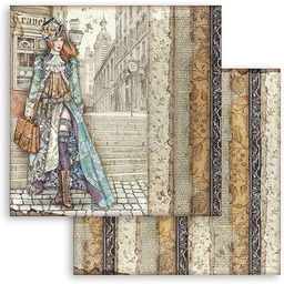 STAMPERIA INTERNATIONAL, KFT SBB762 Scrapbooking papier dwustronny Lady