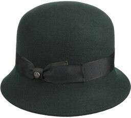 Kapelusz w Kształcie Dzwonka Collana by Lierys, ciemnozielony,
