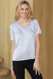 BLUZKA PEARL - SZARY