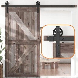 System Drzwi Przesuwne Loft Barn Door Duże Koła