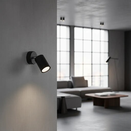 Kinkiet LEMMI 1 czarny SL.1126 - Sollux