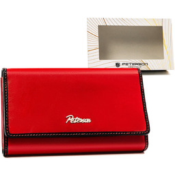 Duży portfel skórzany na karty z ochroną RFID