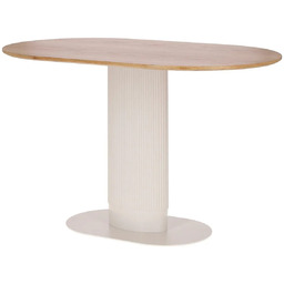 Elior Stół dębowy na białej nodze D9-C55