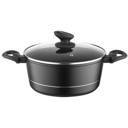 Garnek aluminiowy Delux z pokrywką 24 cm 4