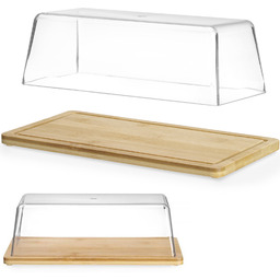 Taca ekspozycyjna bambusowa do bufetu z pokrywą 320