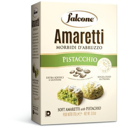 Ciastka Amaretti Pistacchio Falcone 170g - Pistacjowe