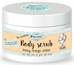 Naturalny Peeling Cukrowy, Pomarańczowy Sorbet, Nacomi, 125g