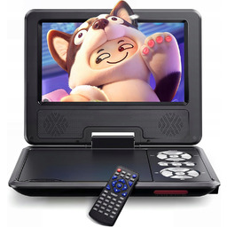Odtwarzacz DVD Przenośny 7,5" Ekran Obrotowy Do Samochodu