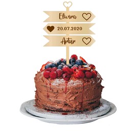 Topper Na Tort Ślubny