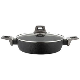 Garnek aluminiowy niski Janpandi z pokrywką 26 cm