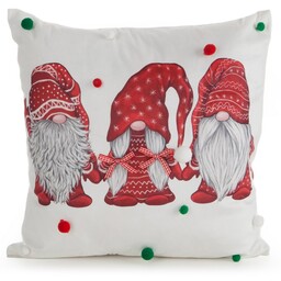 Eurofirany Poszewka świąteczna 45x45 Chp 251 biała czerwona