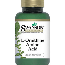 Swanson L-Ornityna 500mg 60kaps