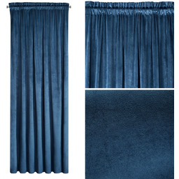 Zasłona 135 x 270 Dekoracyjna Velvet Rosa Granat