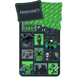 Pościel bawełniana Lego Minecraft Klocki Gra 140x200 Survival