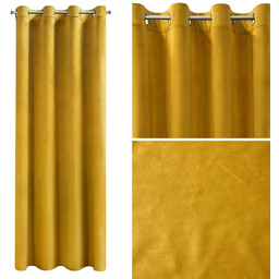 Zasłona 140 x 250 Dekoracyjna Velvet Rosa Musztard