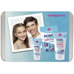 DERMACOL SET Acne Clear żel oczyszczający 150ml +
