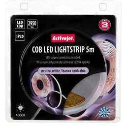 ACTIVEJET Taśma LED AJE-COB barwa neutralna 5 m