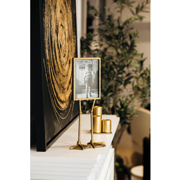 RAMKA NA ZDJĘCIE Duck Feet stojąca, metalowa, złote